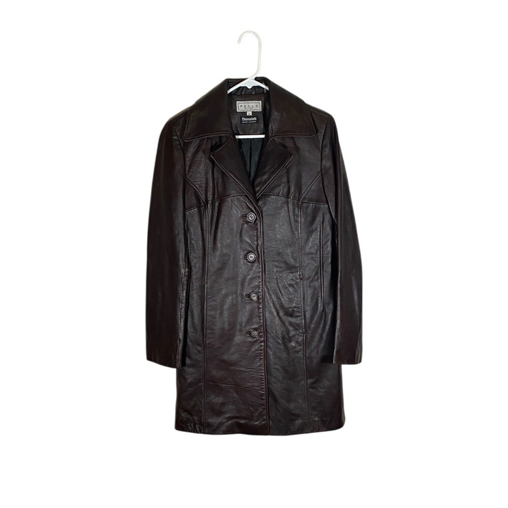 Pelle‎ Studio Deep Brown Leather Jacket size medium